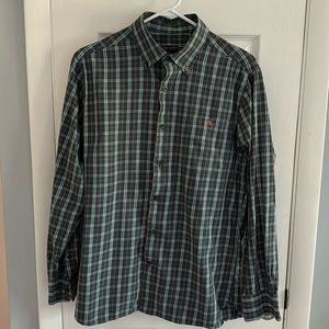 Fish Hippie Men’s Green Blue Button Down Shirt